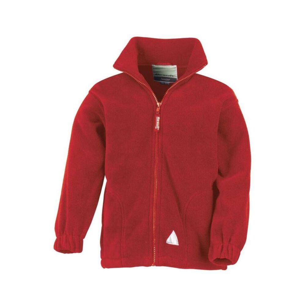 Result Childrens Girls Full Zip Active Anti Pilling Fleece Jacket / Red